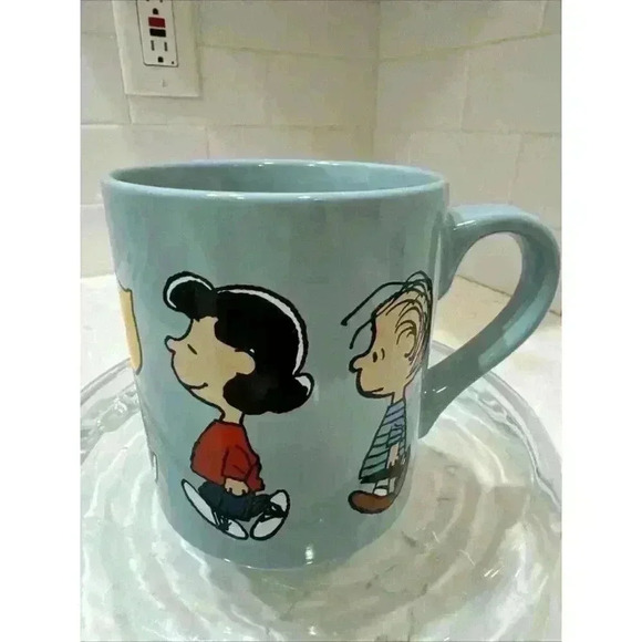 Peanuts Group Profile Walk Ceramic Mug, Microwave Safe, 14-Ounce Snoopy - Picture 7 of 9